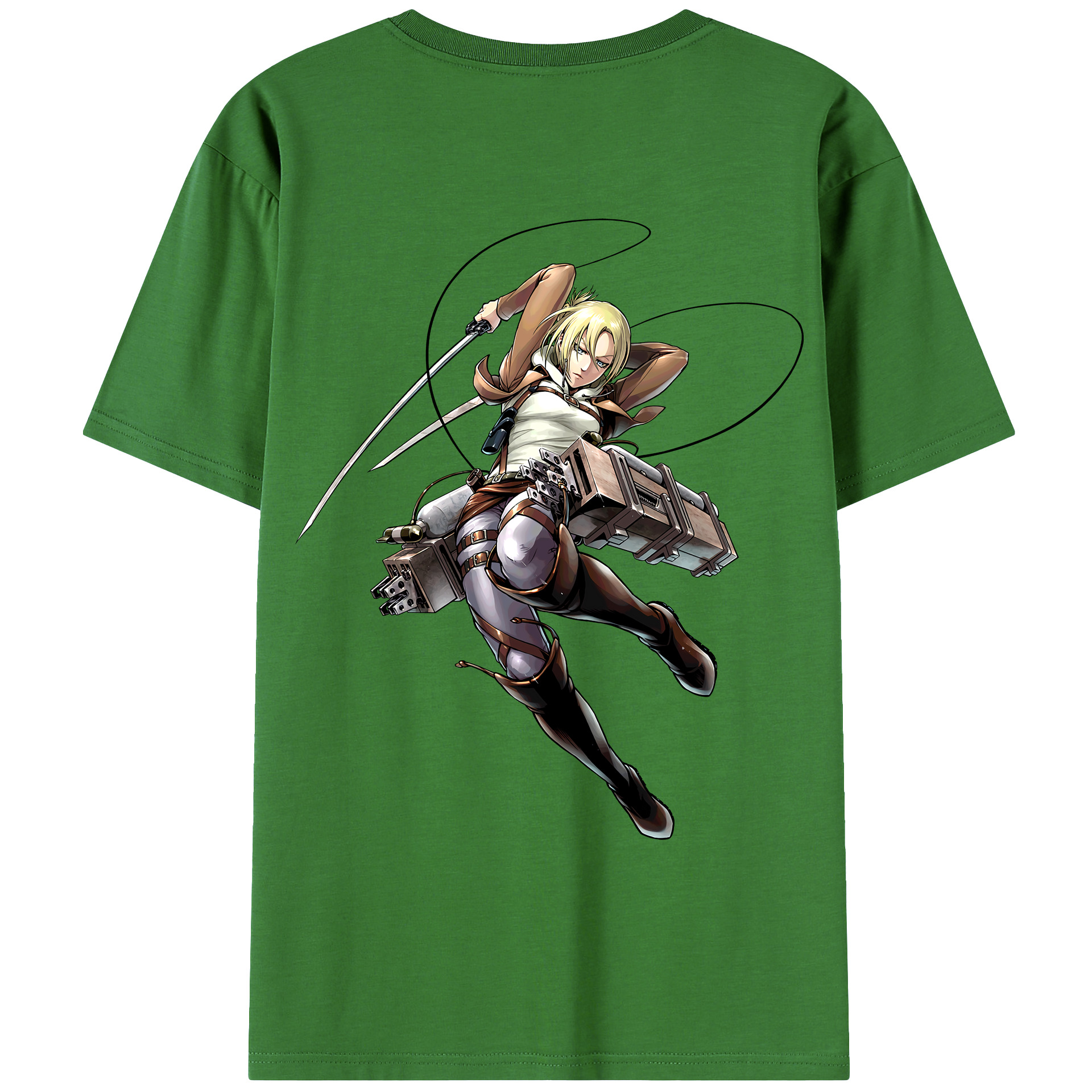 （画像用） 進撃の巨人 アニ・レオンハート Attack on Titan Annie Leonhart レディース半袖Tシャツ(バックプリント)